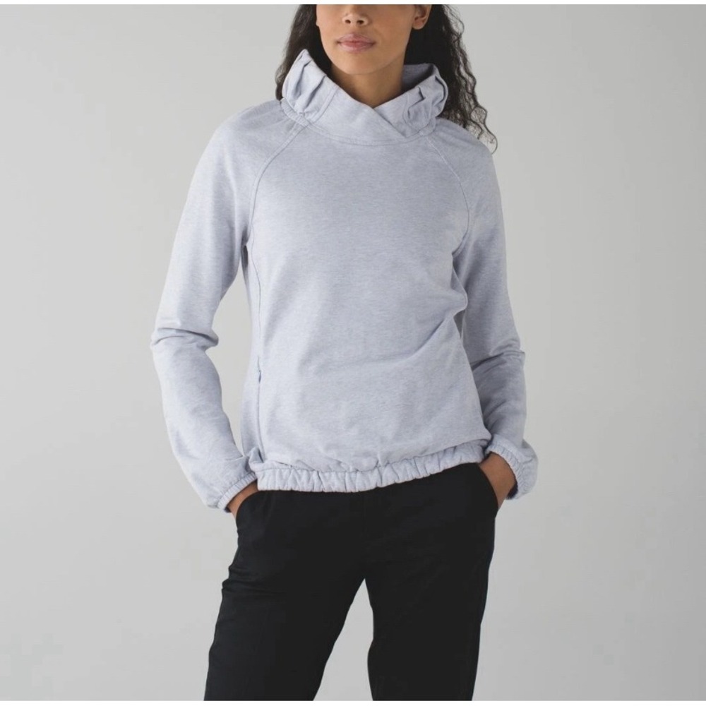 Lululemon Heathered Funnel Neck Pullover Sweatshirt Size 6